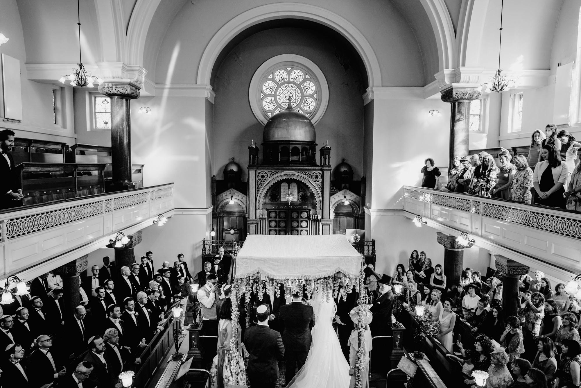 Jewish Wedding Photography in black and white